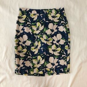 J. Crew Floral Pencil Skirt
